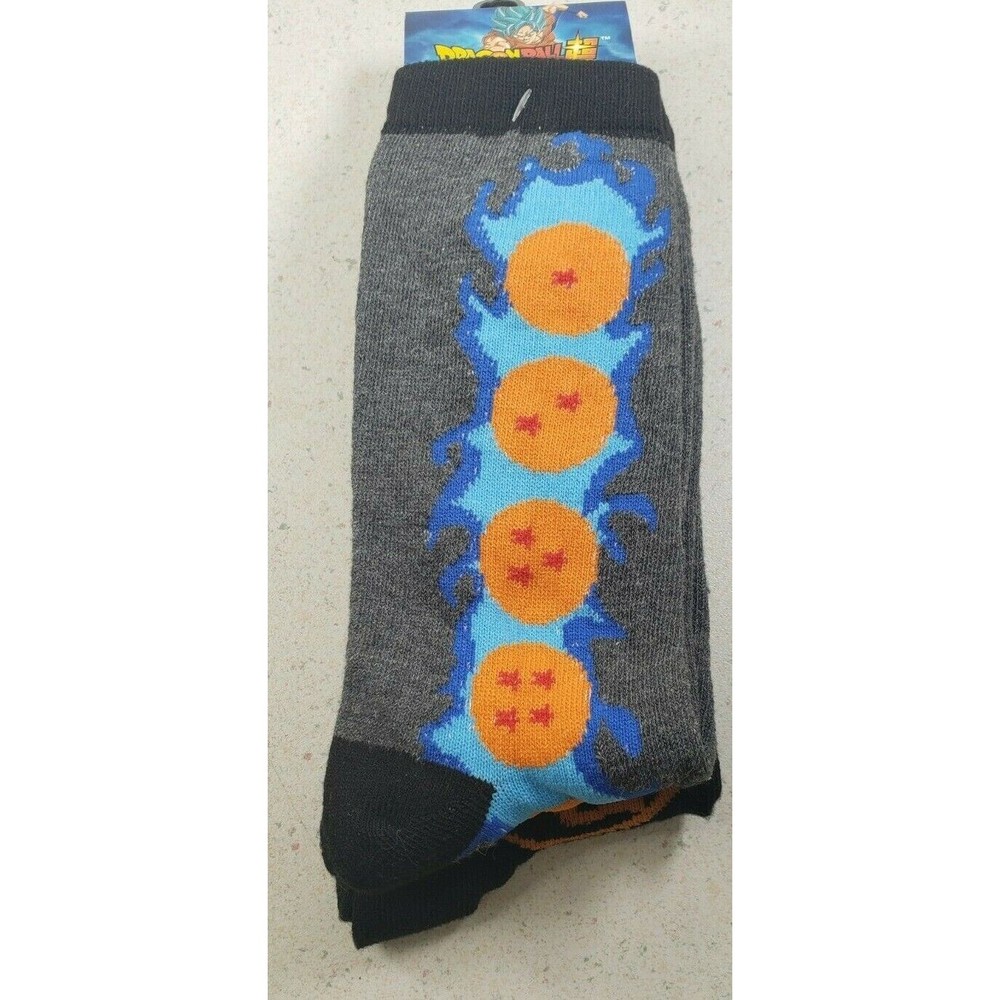 Dragon Ball Z Socks Pack of 2 Sets One Size Fits Most Toei Animation Funimation